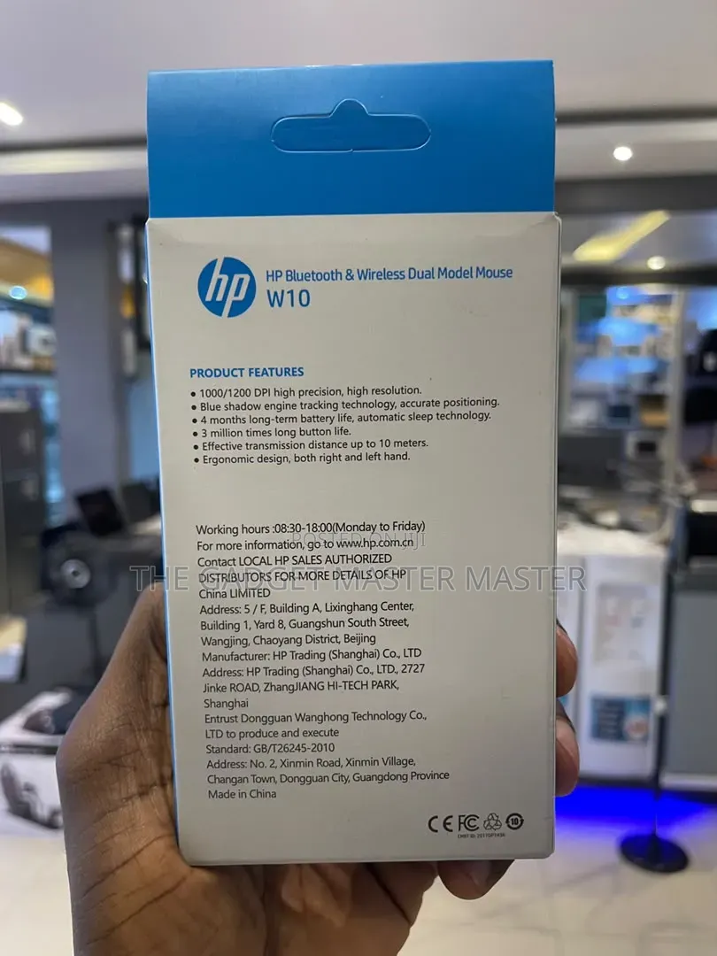 HP W10 Bluetooth and Wireless Dual Mode RGB Mouse