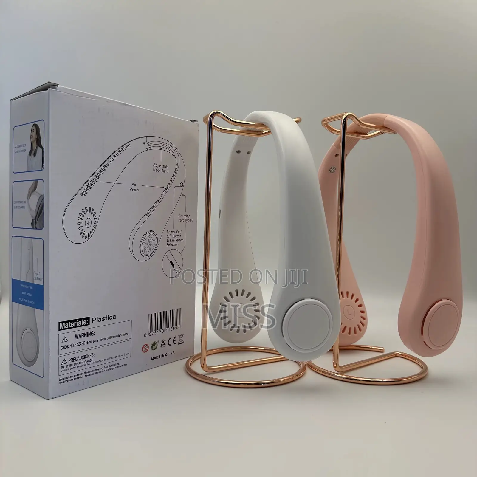 Portable Neck Fan,blade-Less and Hands Free