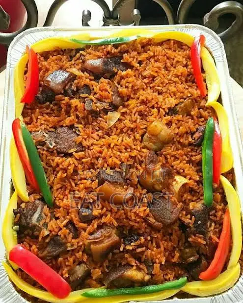 Assorted Goat Meat Jollof