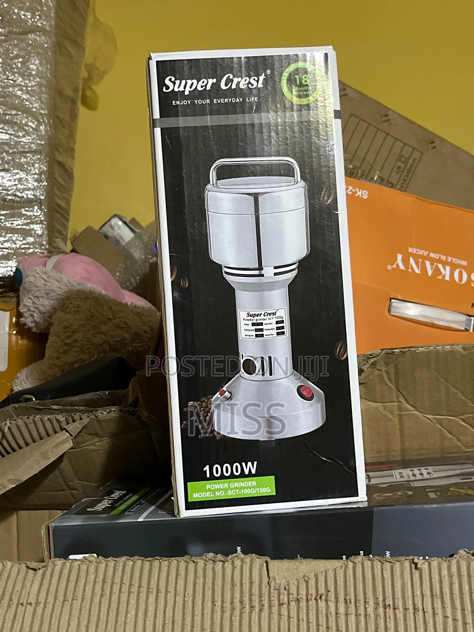 Super Crest Powder Grinder / Coffee Grinder With Copper Motor