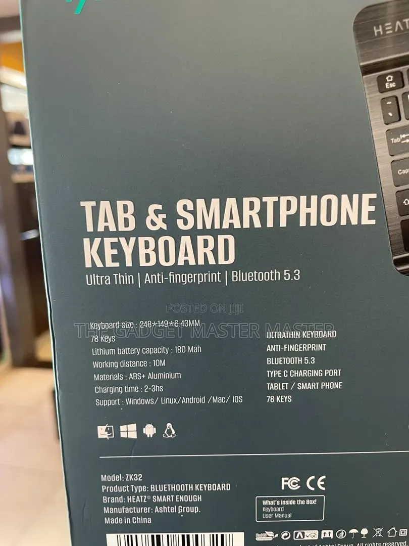 Heatz Zk32 Universal Computer and Phone Keyboard