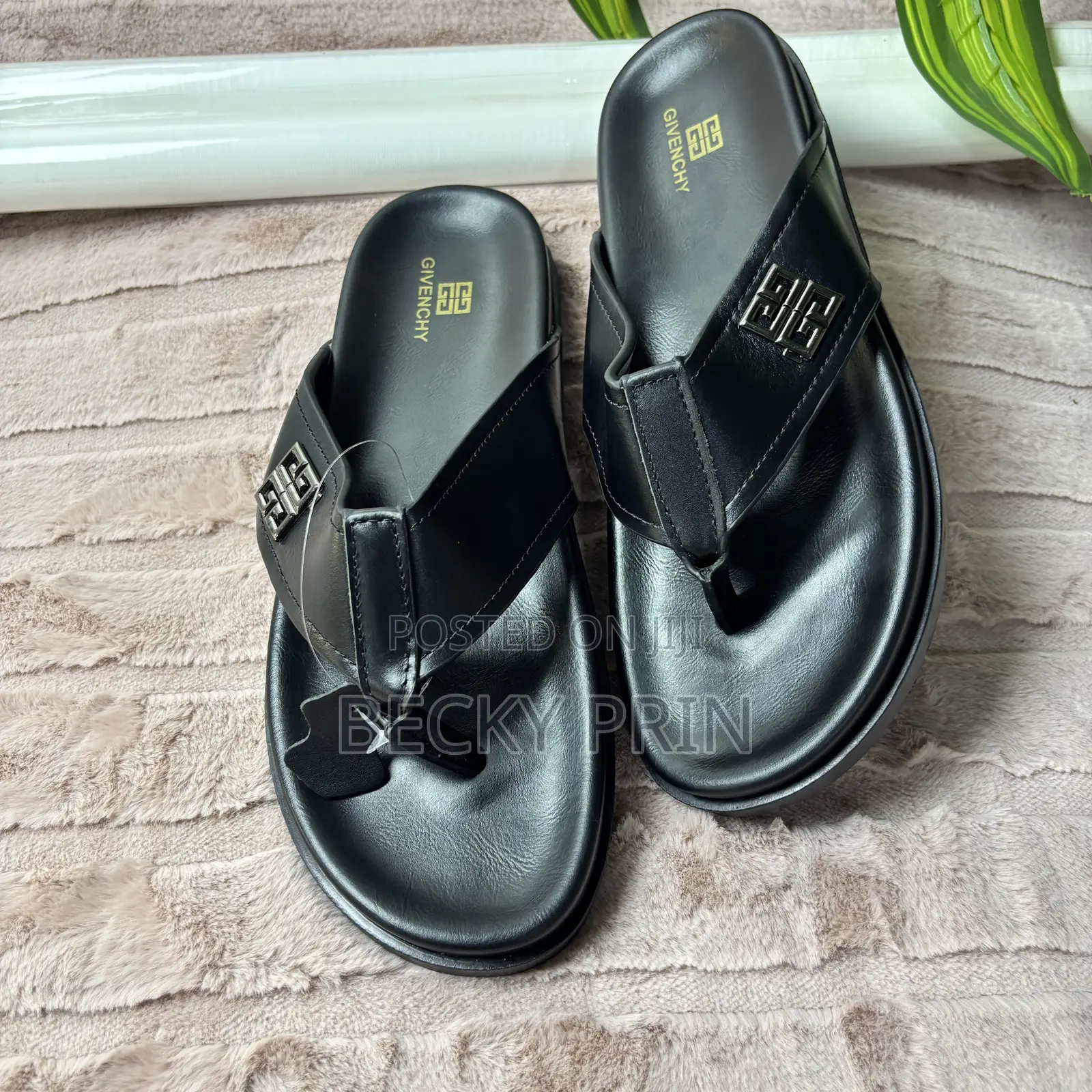 High Quality Men Leather Slippers