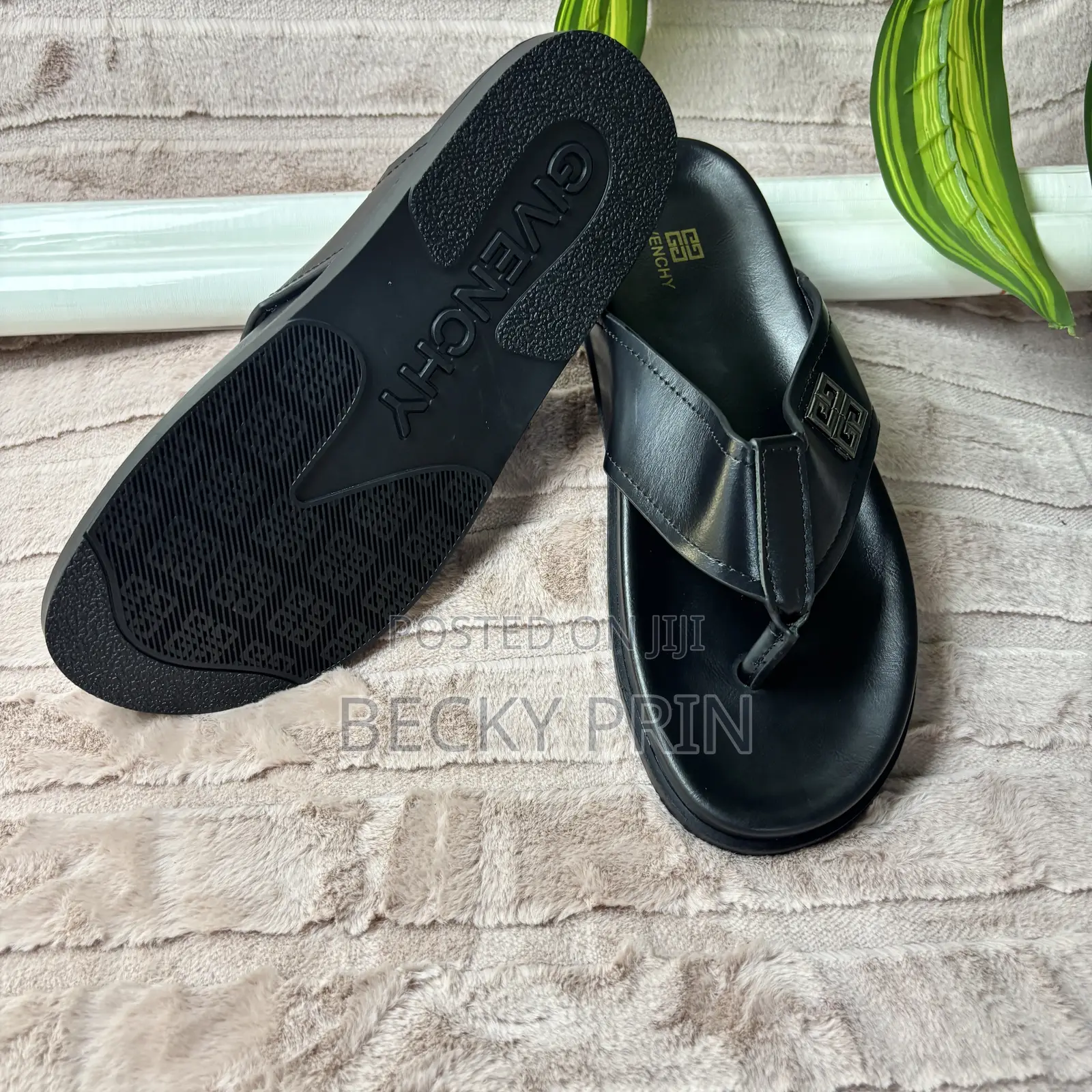 High Quality Men Leather Slippers