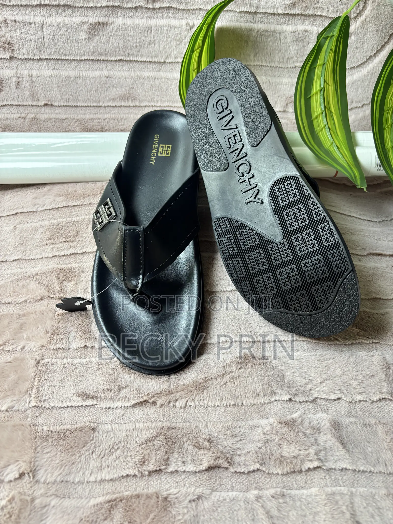 High Quality Men Leather Slippers