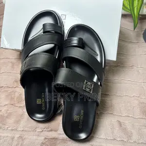 Super Quality Men Leather Slippers- Comes in Box