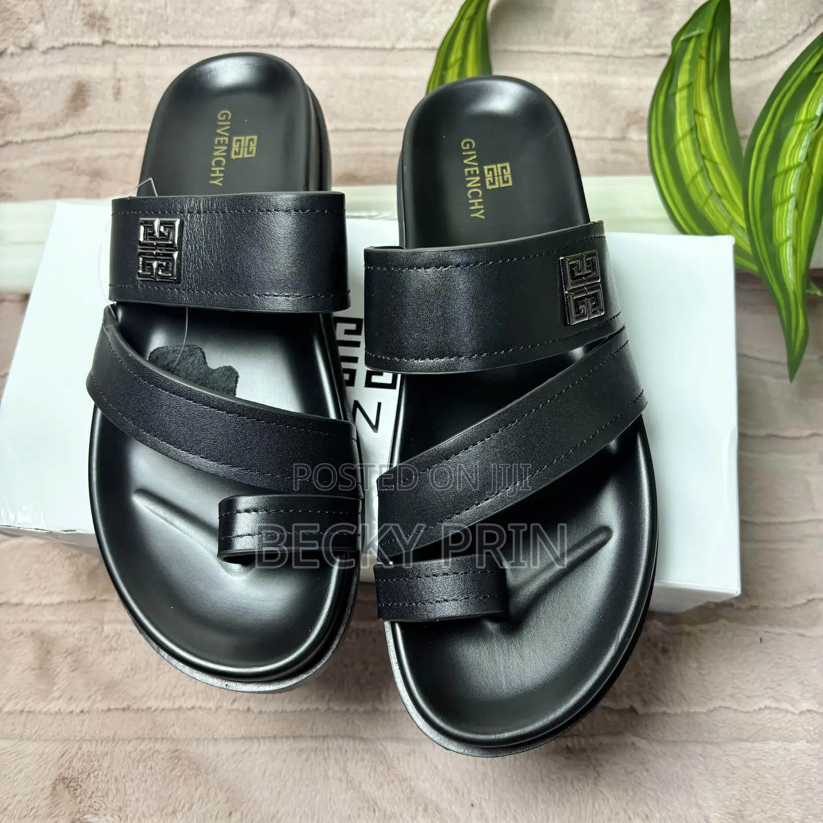 Super Quality Men Leather Slippers- Comes in Box