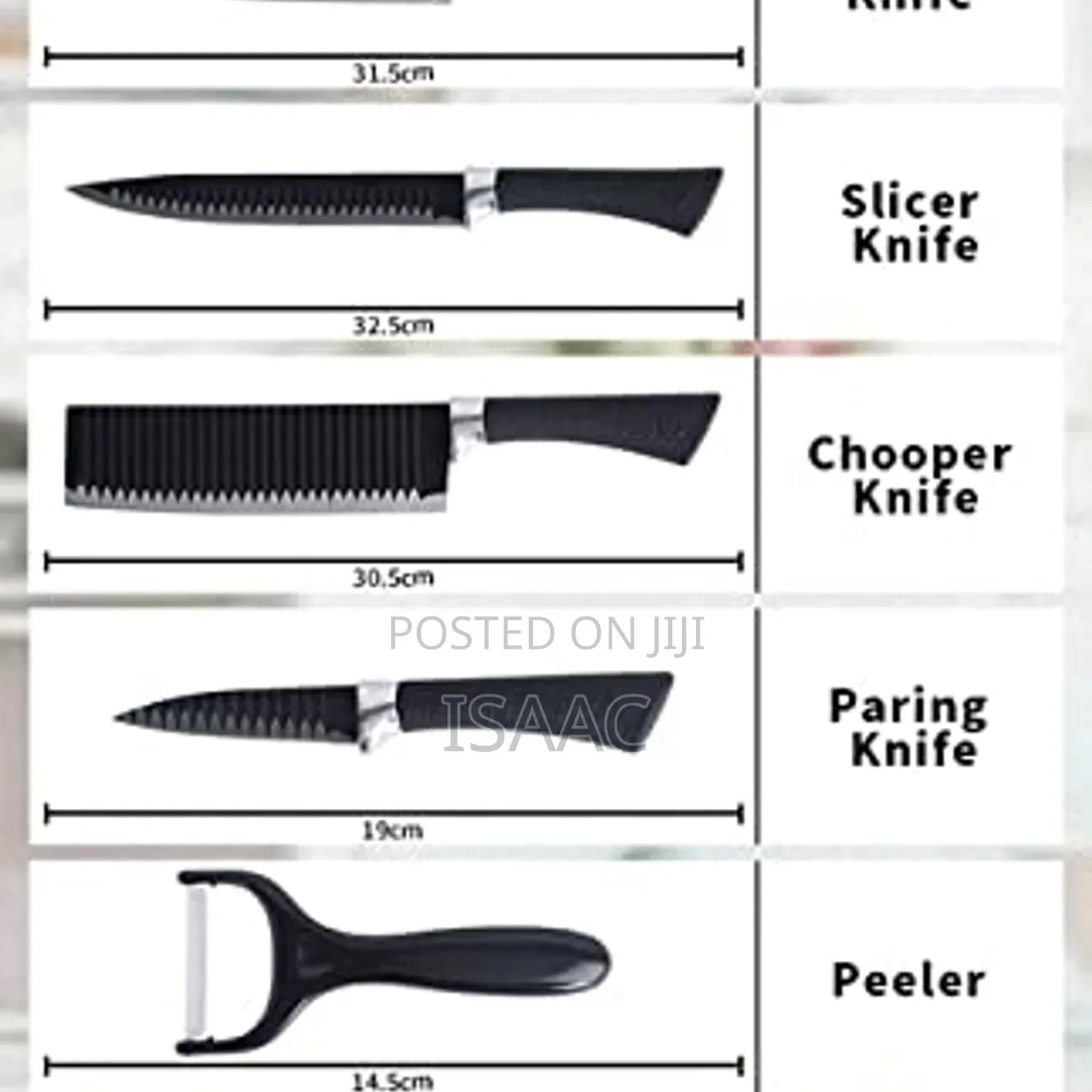 6-Piece Stainless Steel Kitchen Knife Set '936193