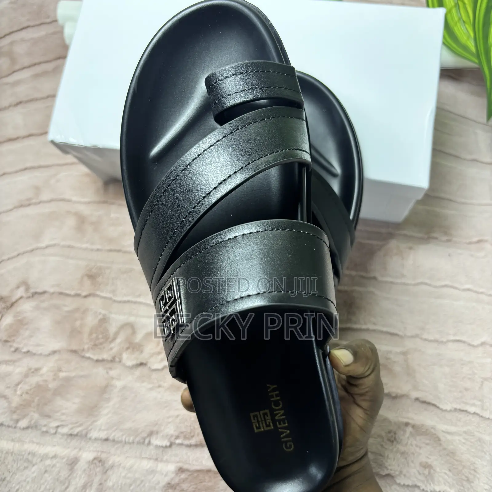 Super Quality Men Leather Slippers- Comes in Box