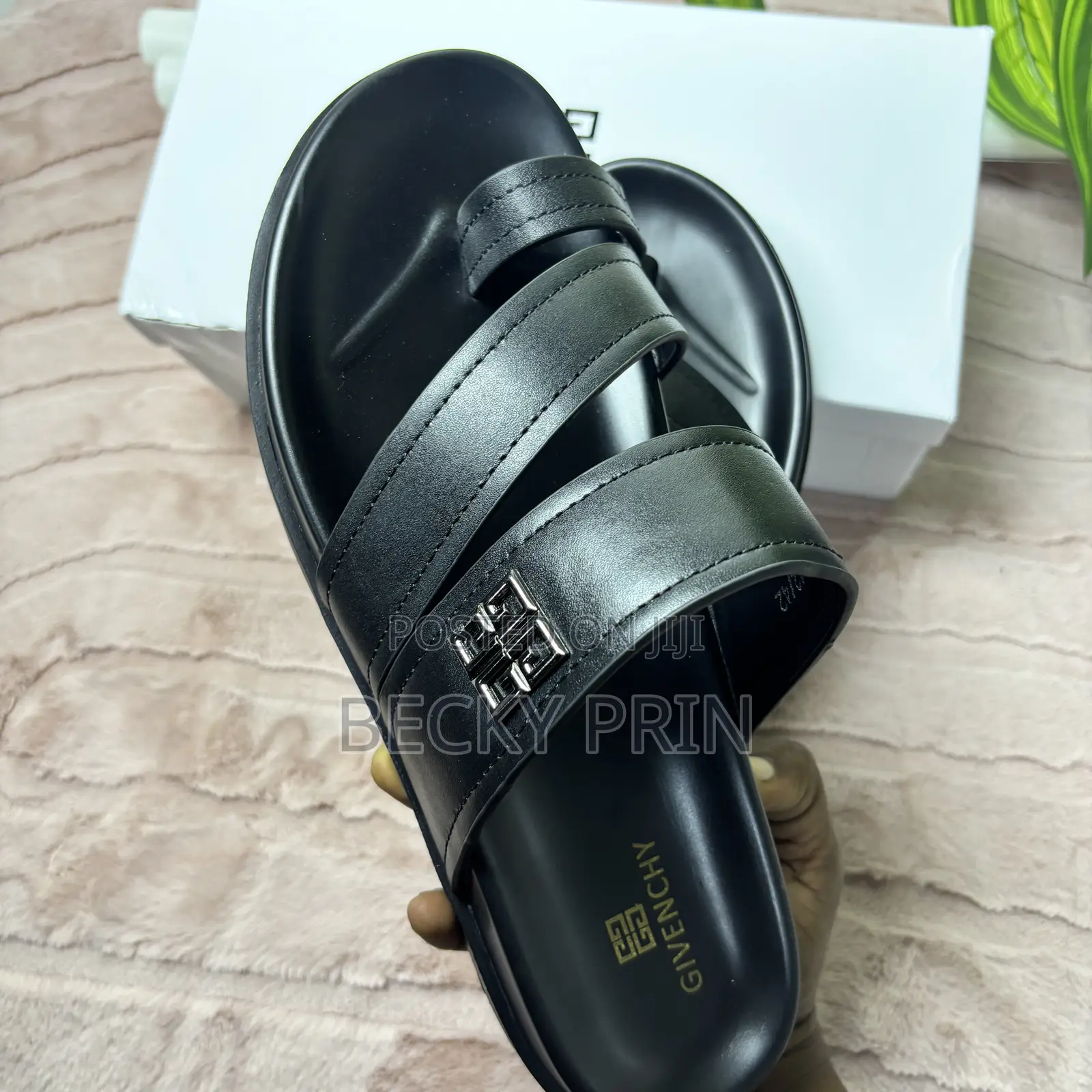 Super Quality Men Leather Slippers- Comes in Box