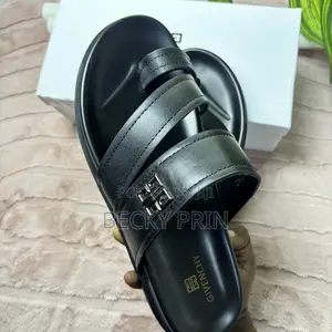 Super Quality Men Leather Slippers- Comes in Box