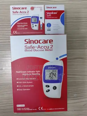 Blood Glucose Monitor (Sinocare Safe-Accu) Complete Set