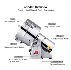 Super Crest Powder Grinder / Coffee Grinder With Copper Motor