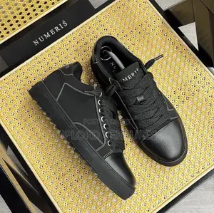 Numeris Atelier Carbon Black Premium Luxury Sneakers / Trainers