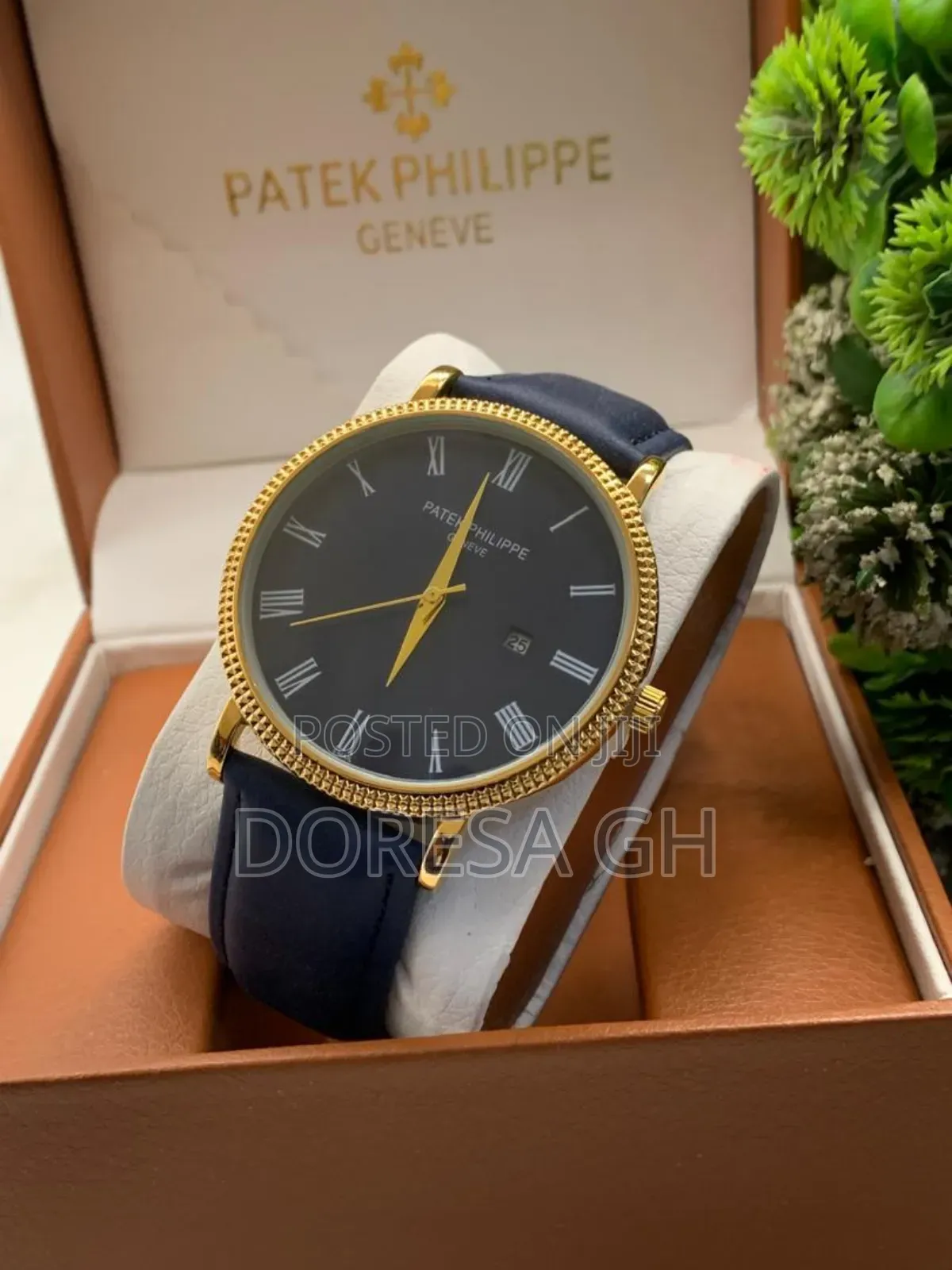 Patek Philippe Geneva Leather Watch for Men | Stylish Men’s Wristwatch