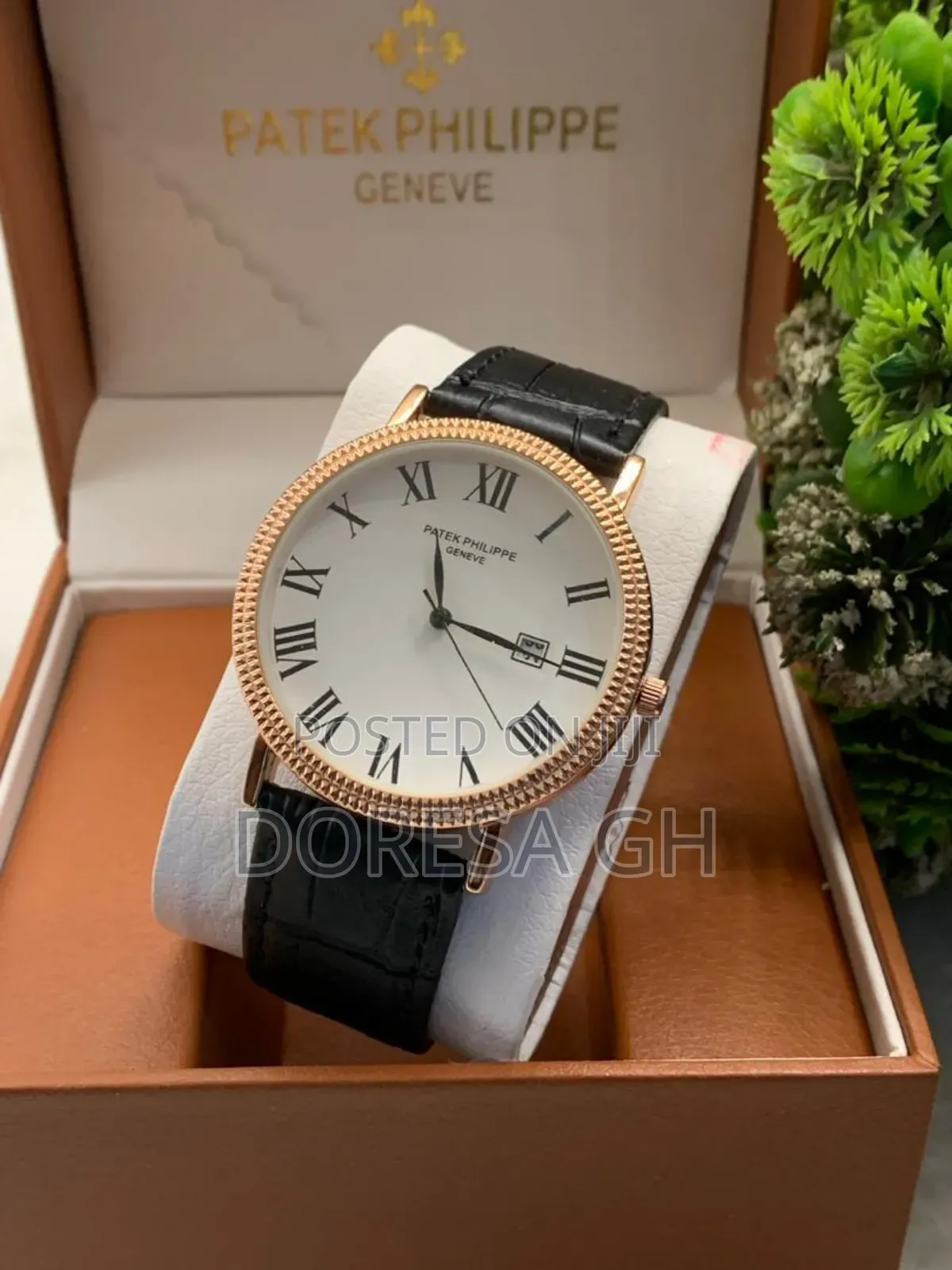 Patek Philippe Geneva Leather Watch for Men | Stylish Men’s Wristwatch
