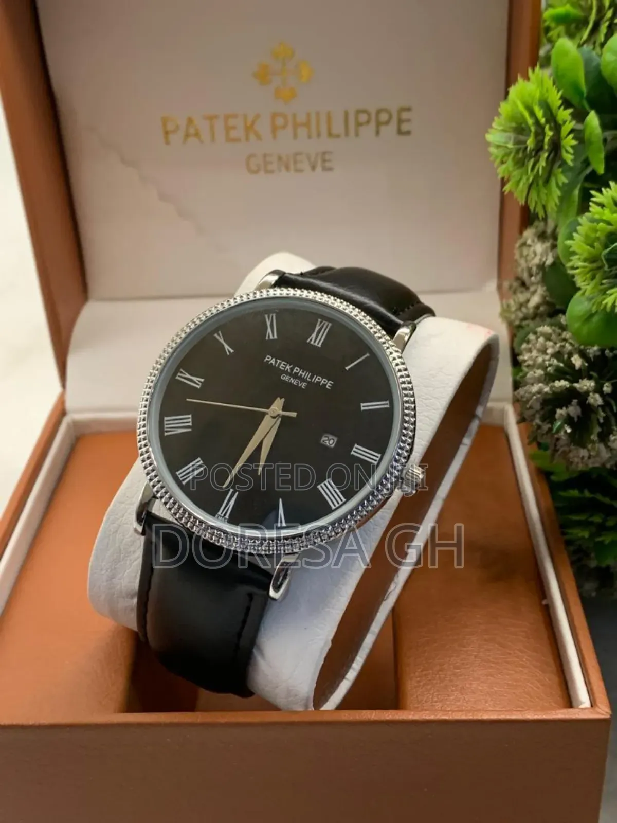 Patek Philippe Geneva Leather Watch for Men | Stylish Men’s Wristwatch
