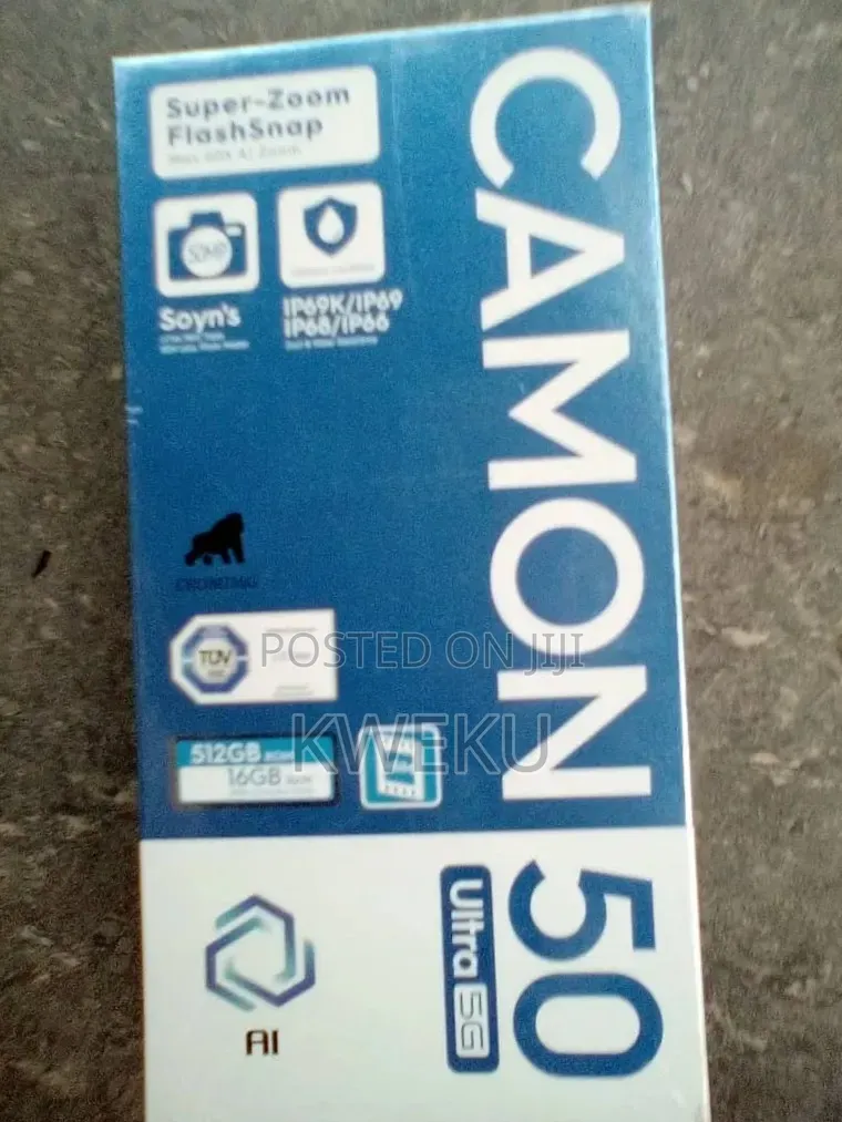 New Tecno Camon 50 Ultra 512 GB Blue