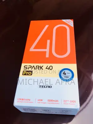 New Tecno Spark 40 Pro 256 GB Black