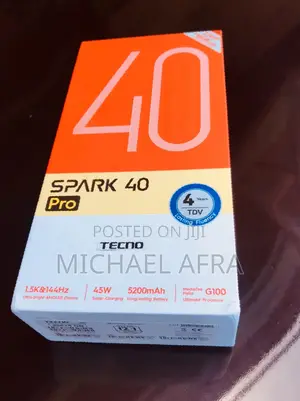 New Tecno Spark 40 Pro 256 GB Black