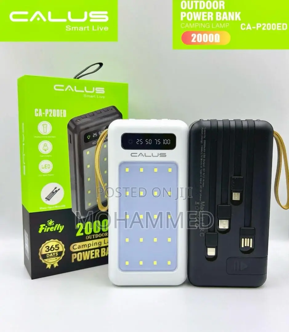 CALUS CA-P200ED Outdoor Camping Lights and Power Bank