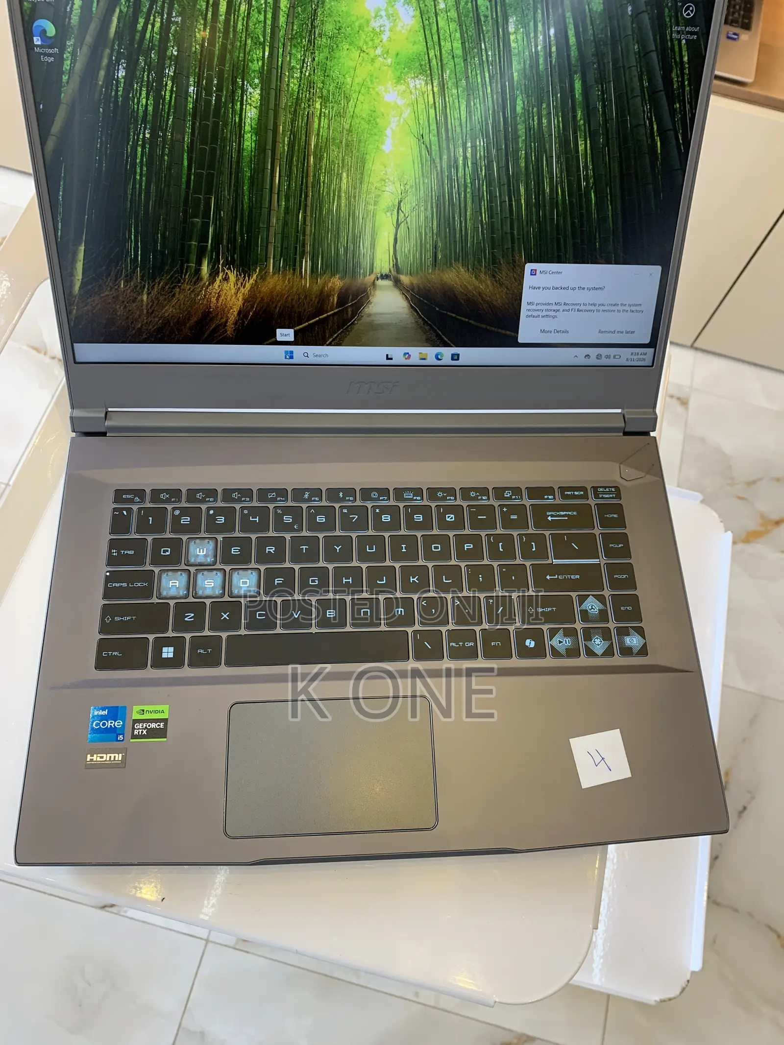 New Laptop MSI 16GB Intel Core i5 SSD 512GB