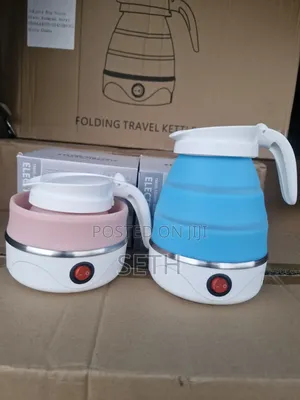 White Electric Foldable Silicon Kettle 0.6L -White
