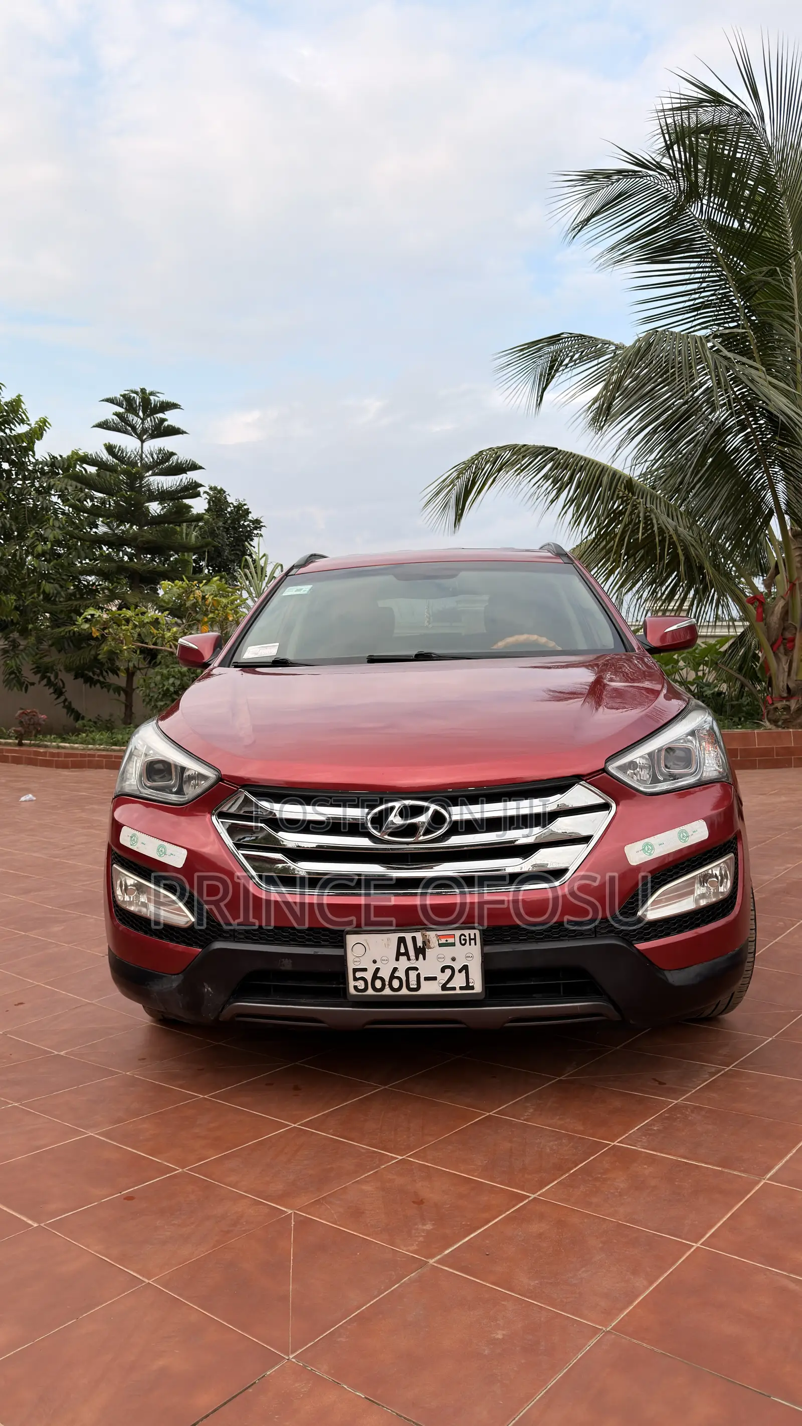 Hyundai Santa Fe 2014 Red