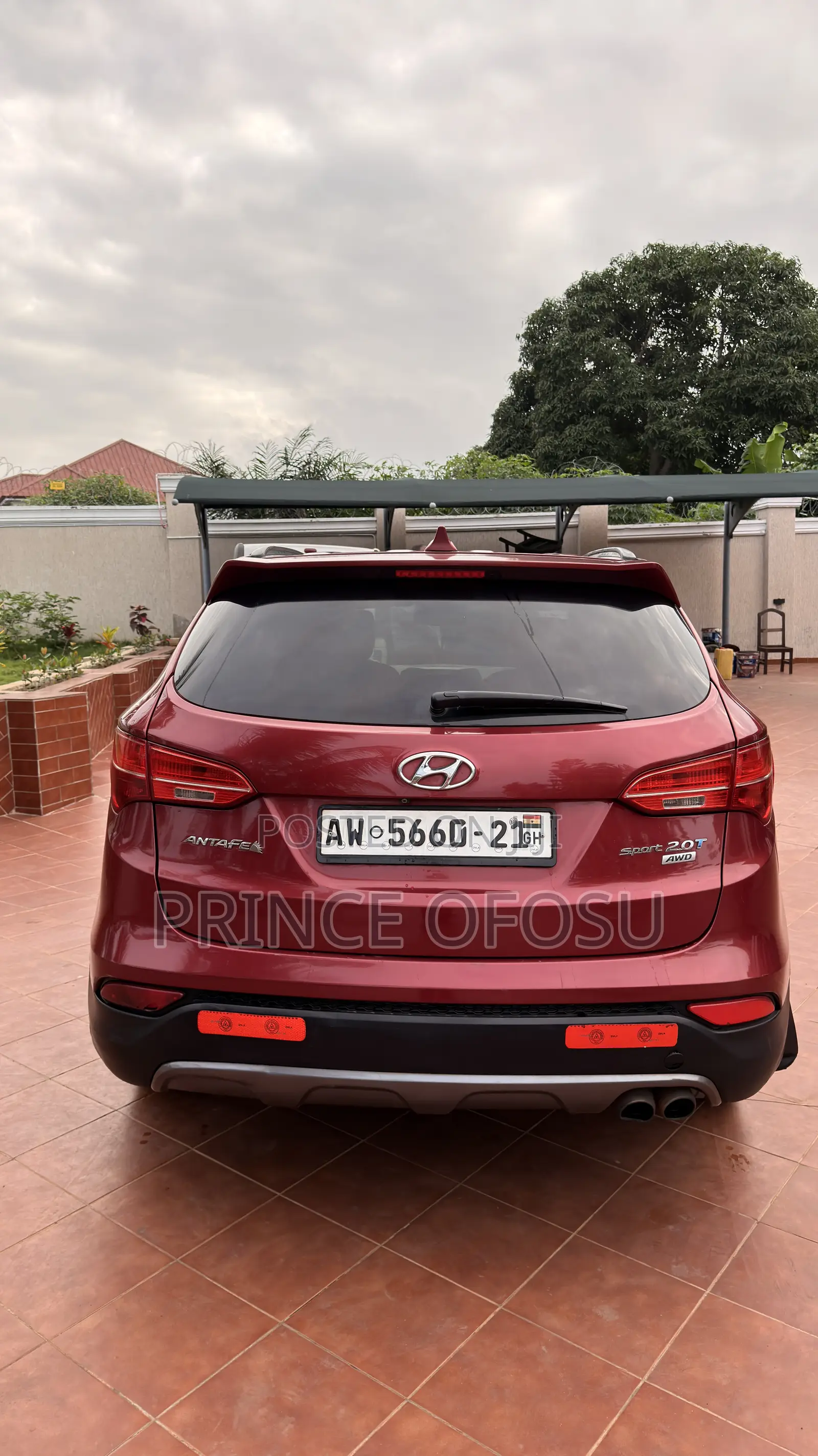 Hyundai Santa Fe 2014 Red