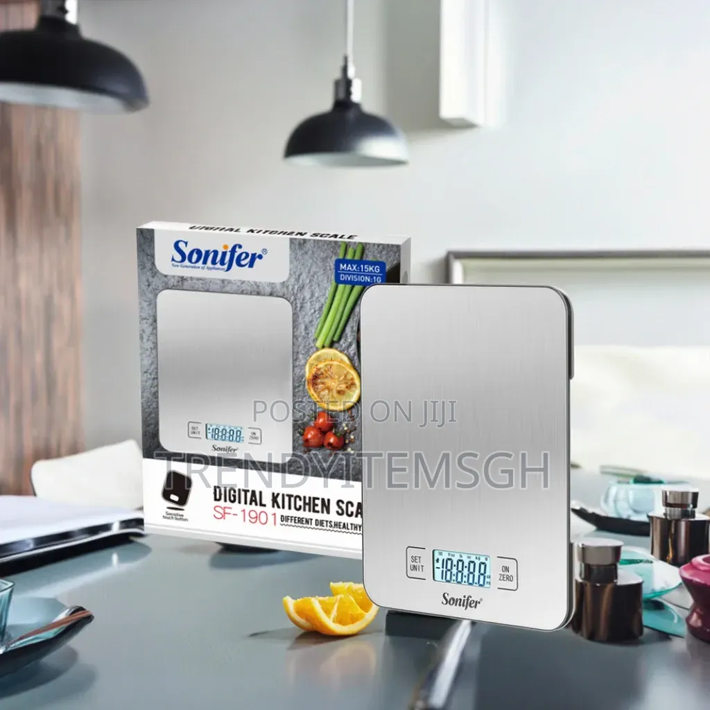 Sonifer Digital Kitchen Scale – 15kg Precision Food Weighing Scale
