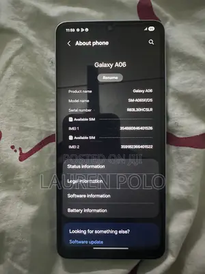 Samsung Galaxy A06 64 GB White