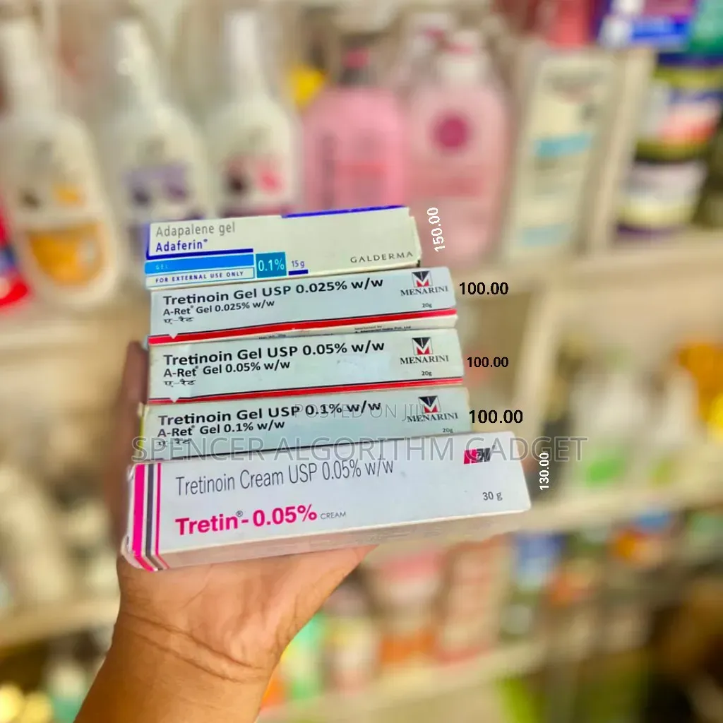 Tretinion Gel and Cream/Adepalin Gel-(Tap on the Pic. For Prices)
