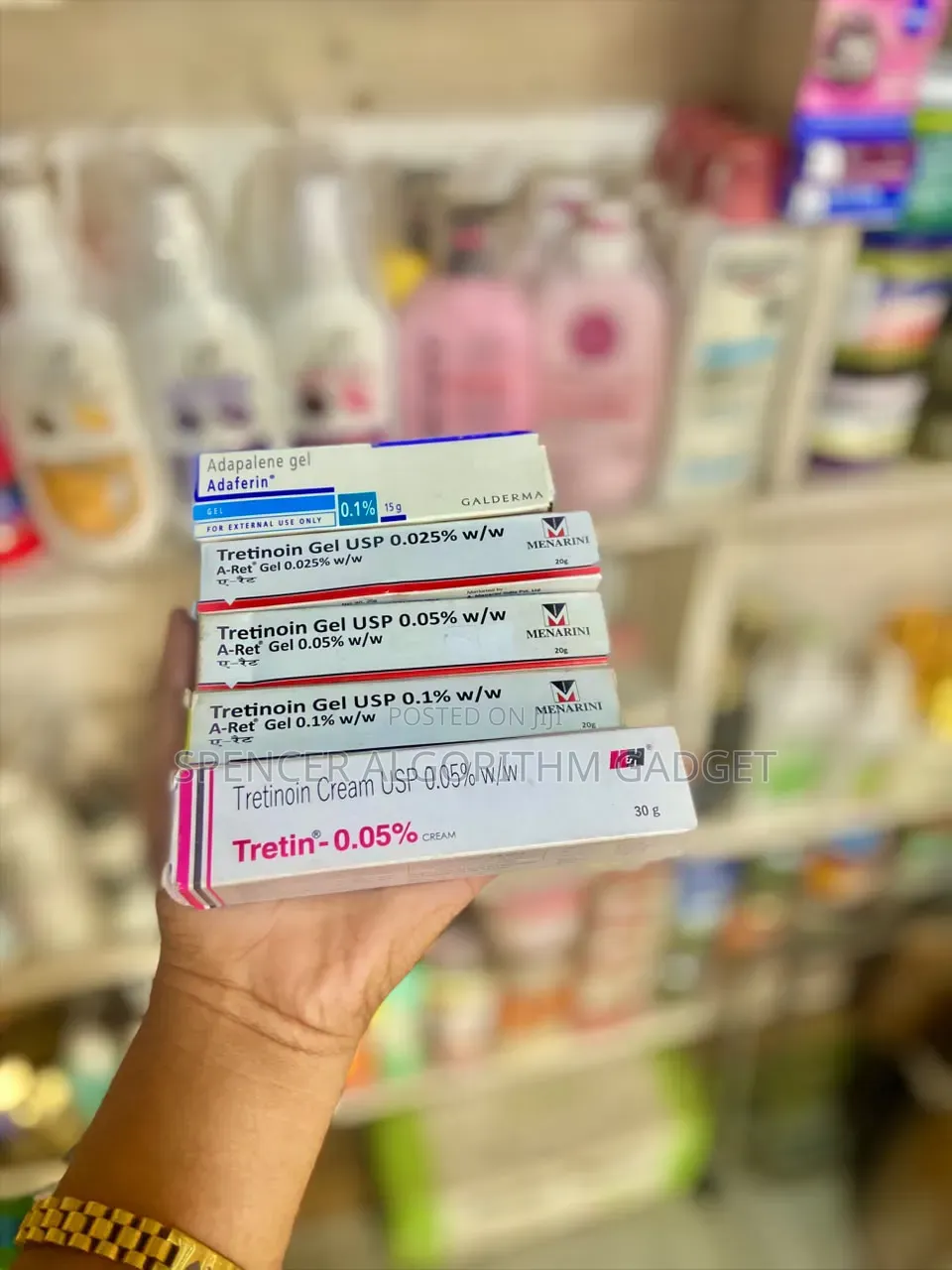 Tretinion Gel and Cream/Adepalin Gel-(Tap on the Pic. For Prices)