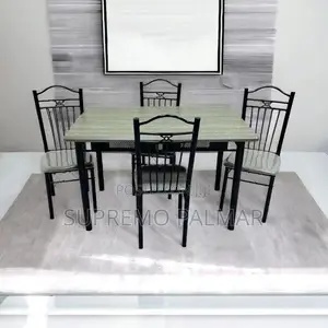 Modern Metal Dining Chairs With Cushioned Seats –Kitchen Dining Room
