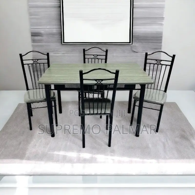 Modern Metal Dining Chairs With Cushioned Seats –Kitchen Dining Room
