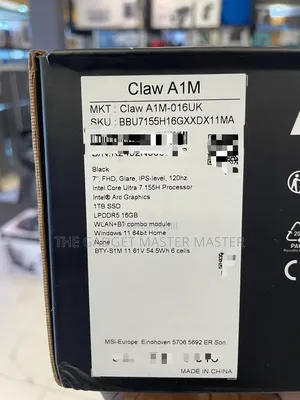 Msi Claw A1m 16gb Ram Intel Ultra 7 1tb SSD