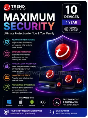 Trend Micro Maximum Security 10 Devices/ 1 Year (GLOBAL)