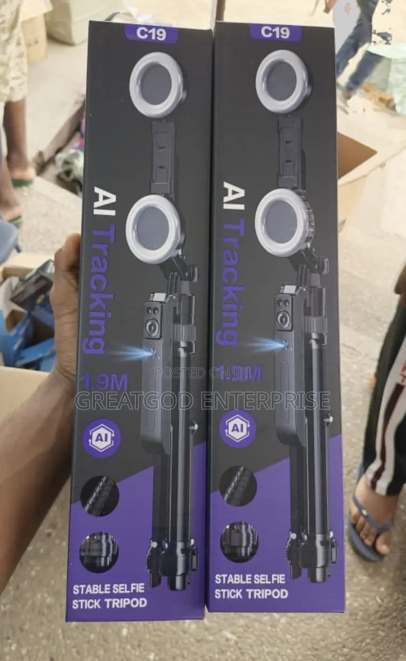C19 AI Tracking Stable Selfie Stick Tripod