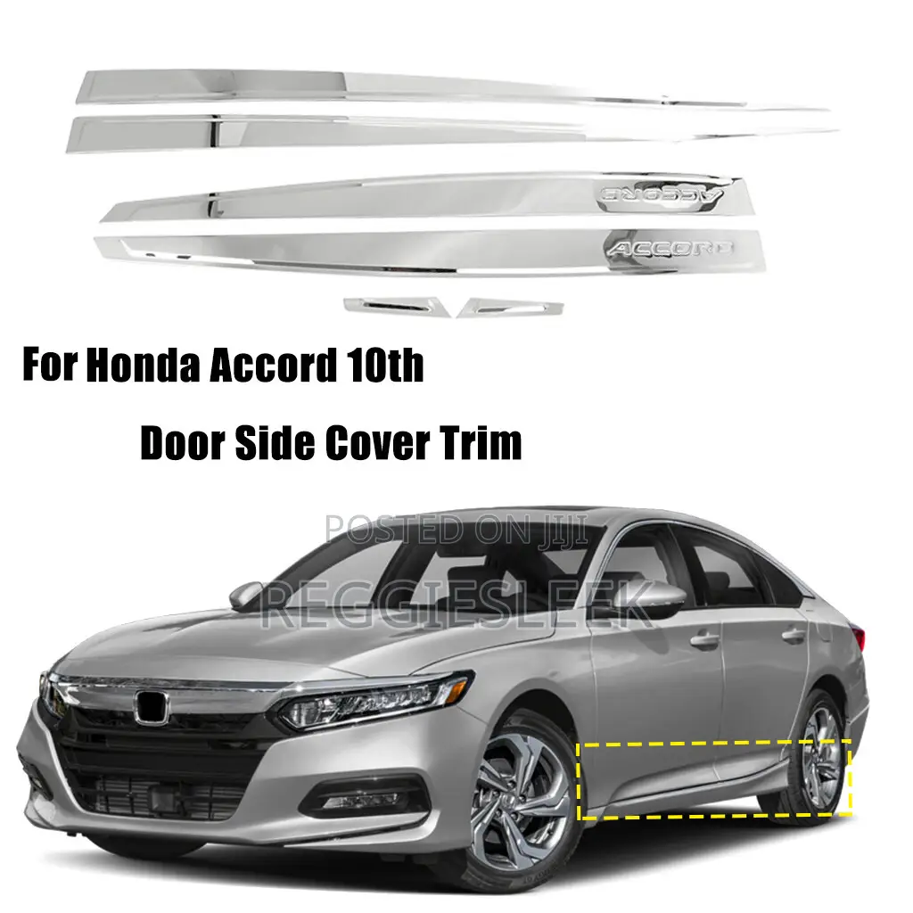 Stainless Chrome Door Body Side Lower Trim for Honda Accord