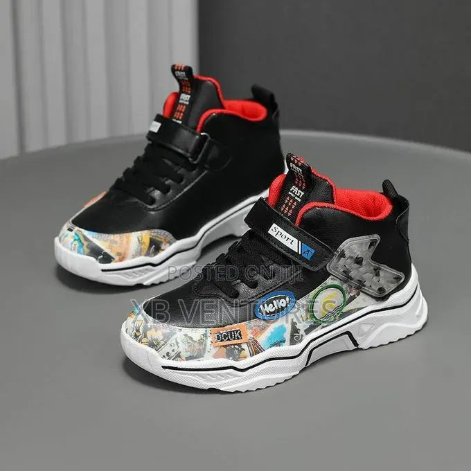 Children's Fashion Velcro Design Non-Slip Casual Shoes
