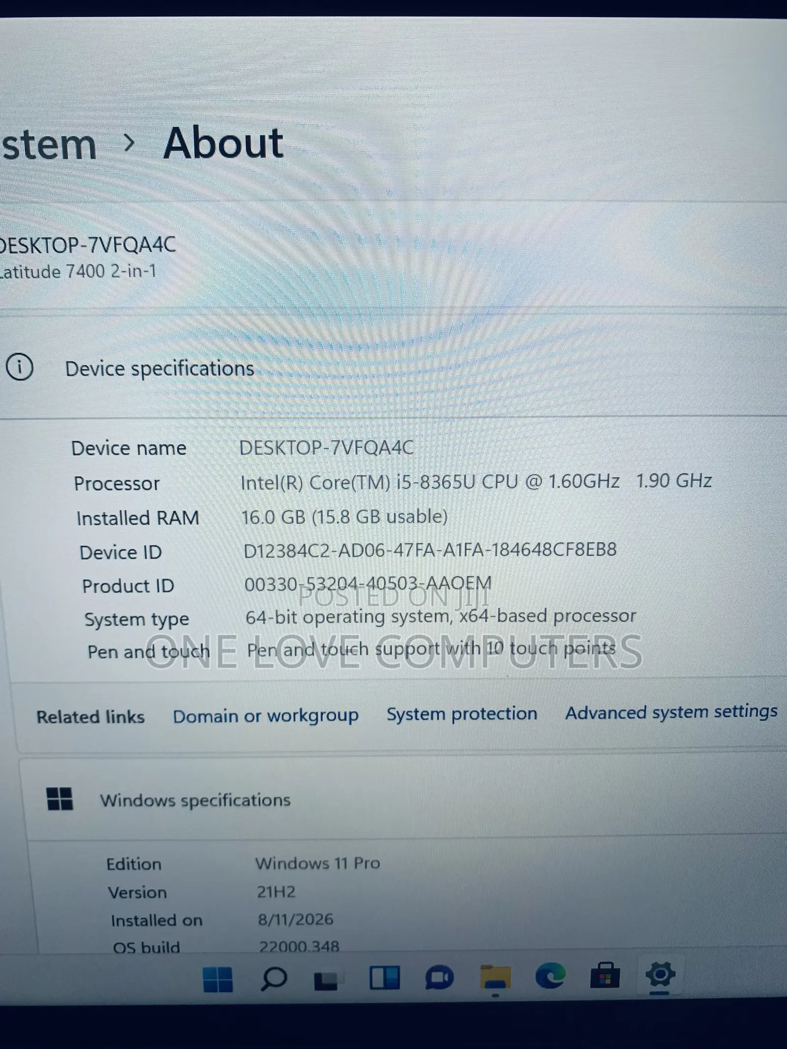 Laptop Dell Latitude 7400 2-in-1 16GB Intel Core i5 SSD 256GB