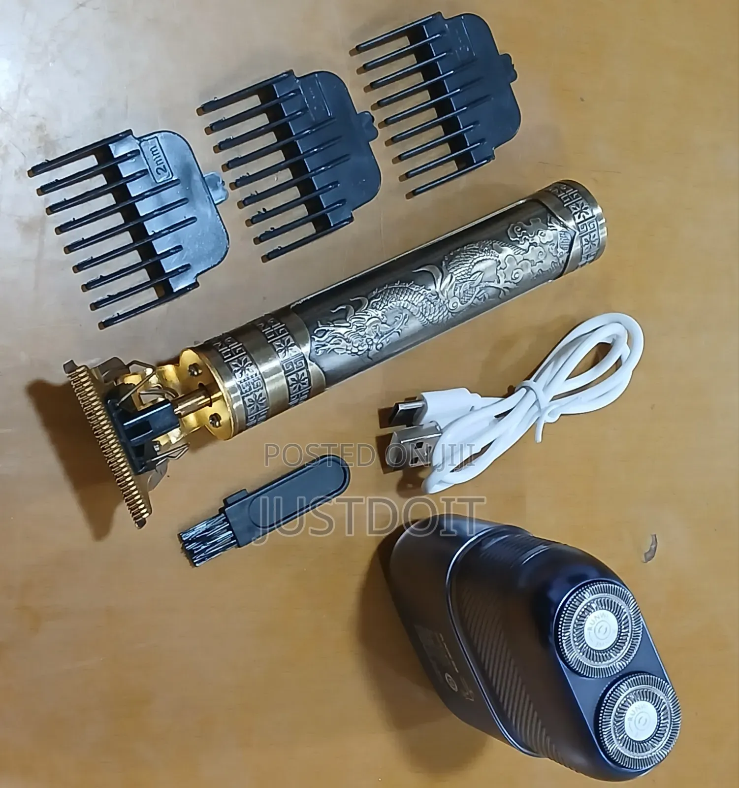 2 in 1 Rechargeable Trimmer and Smoothener Set