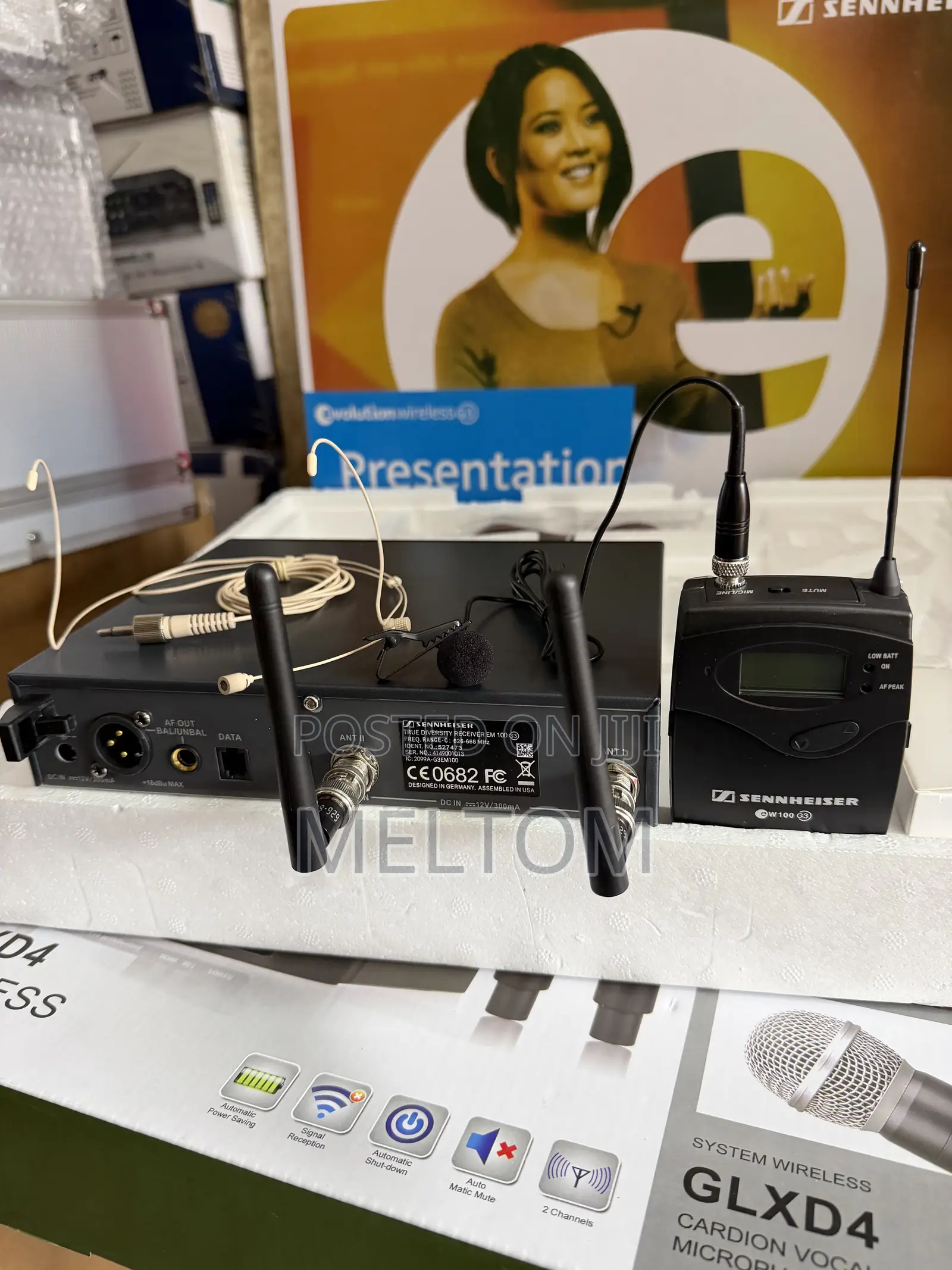 Sennheiser Ew100g3 1in1 Wireless Head and Lapel Microphone