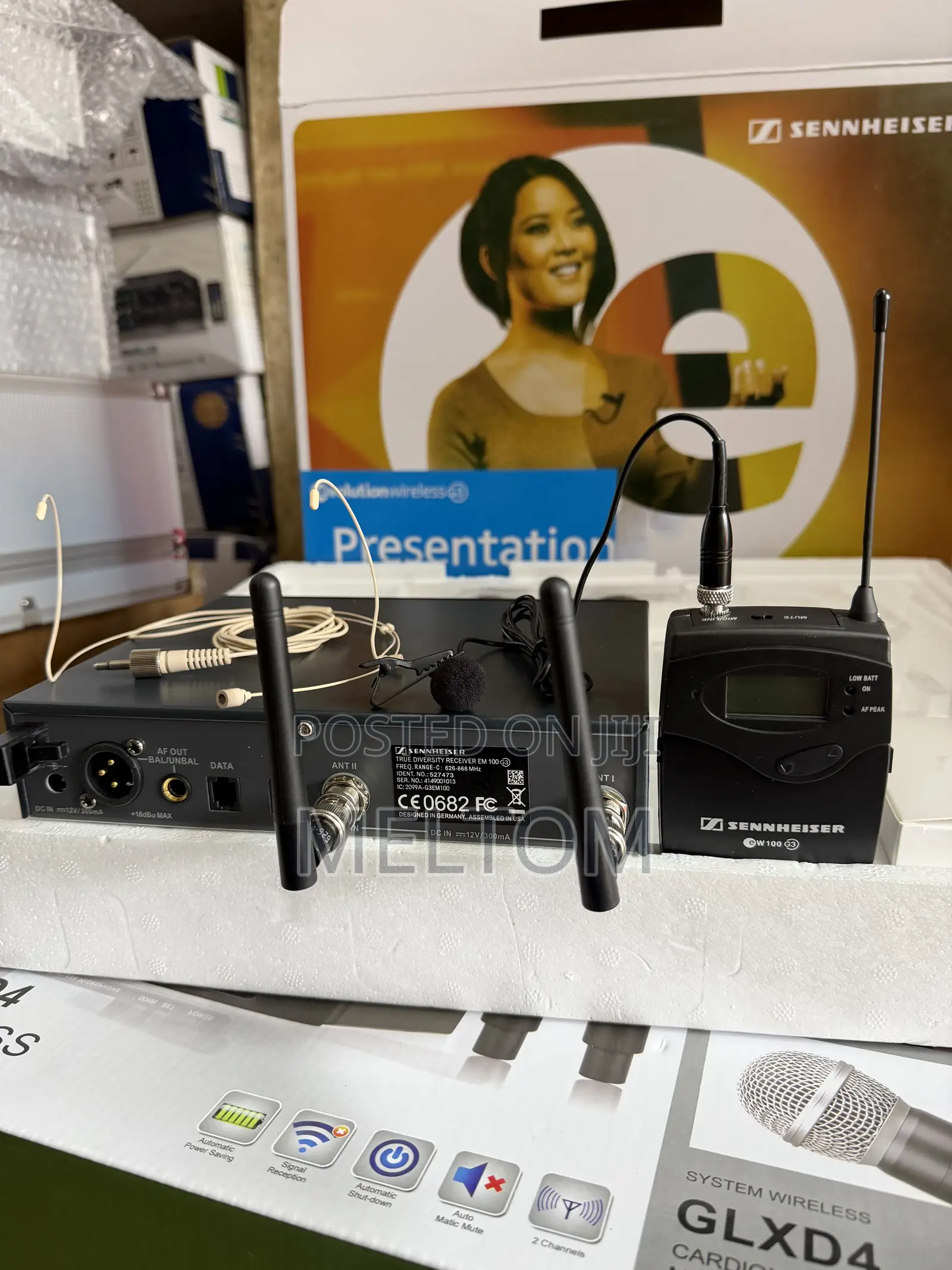 Sennheiser Ew100g3 1in1 Wireless Head and Lapel Microphone