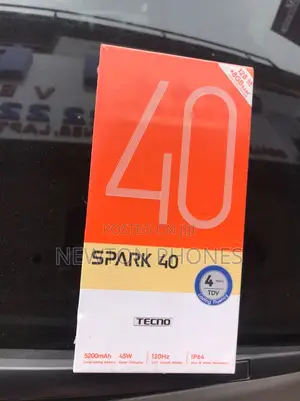 New Tecno Spark 40 128 GB Black