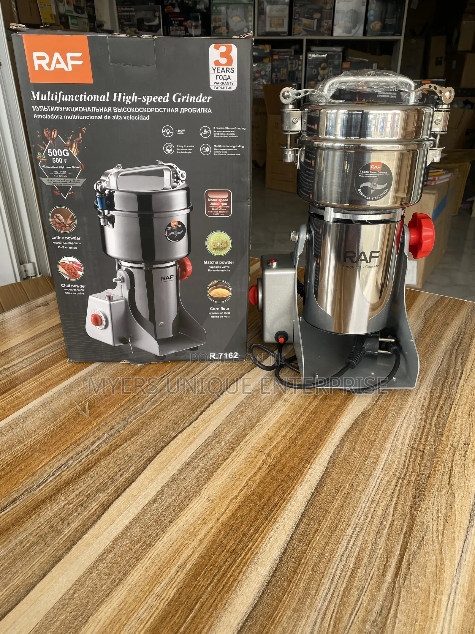 500G Multifunctional Electric Grinder - Coffee Spices (Raf)