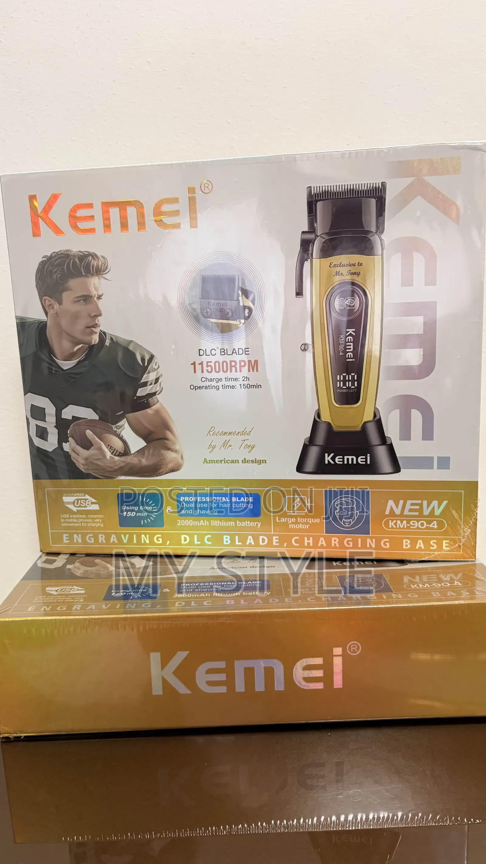 Kemei KM-90-4 Cordless Rechargeable Hair Clipper