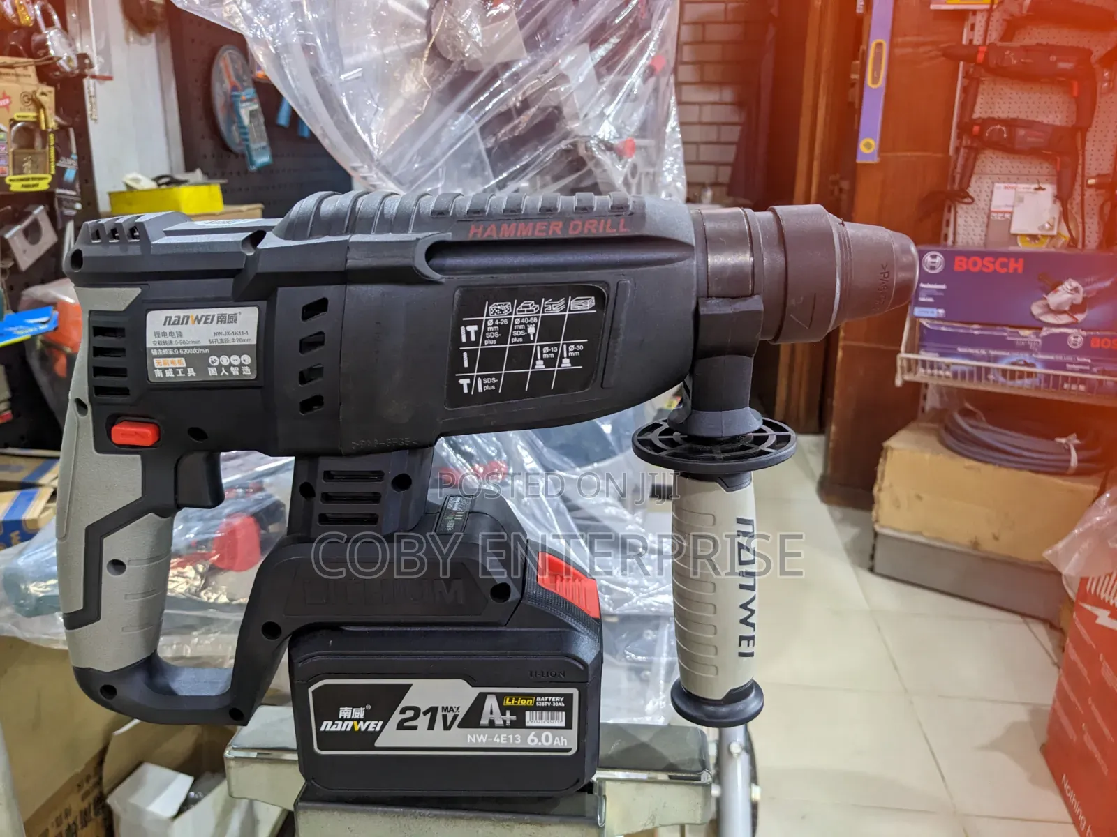 Nanwei 21V Brushless Rotary Hammer