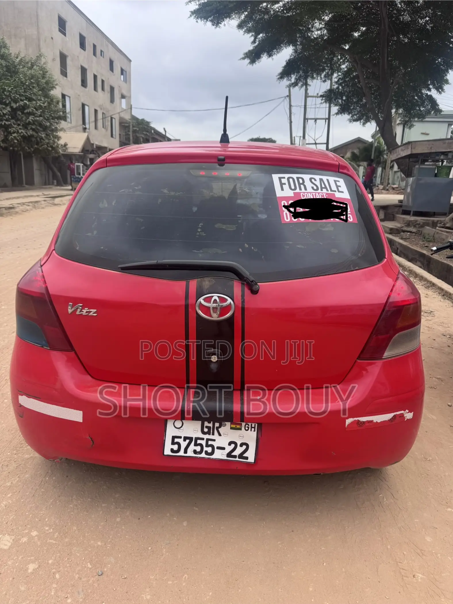 Toyota Vitz 1.5 FWD 5dr 2010 Red
