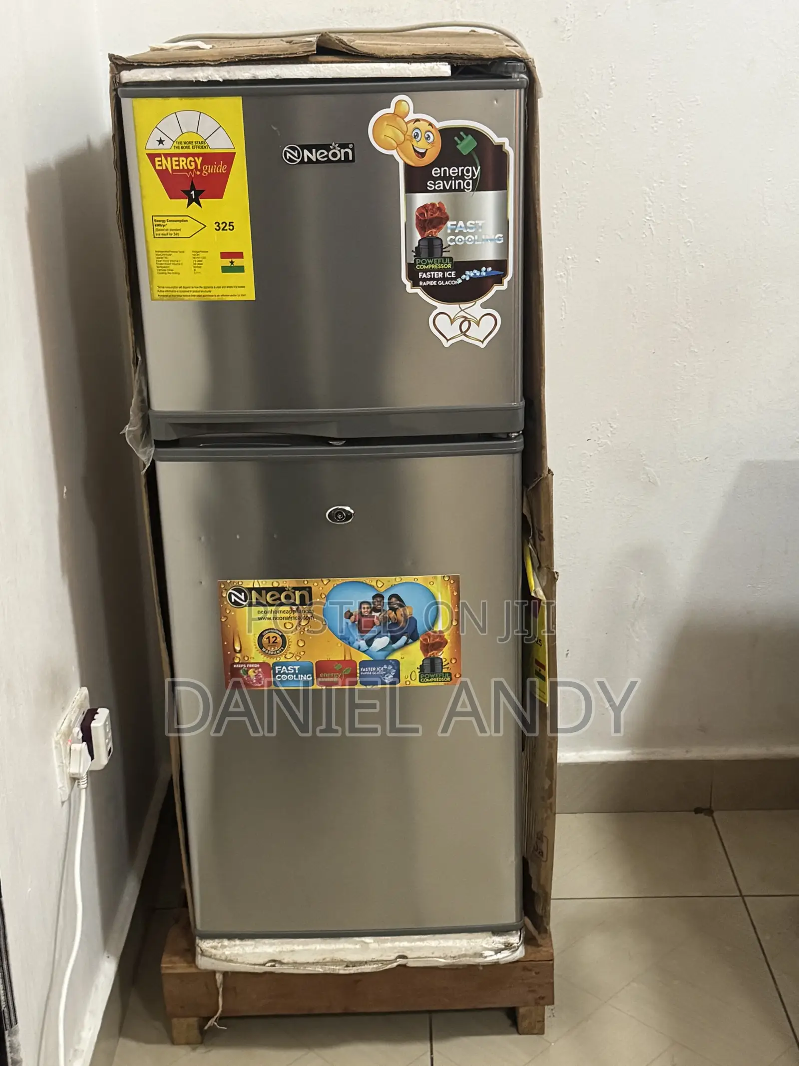 Neon 325L Double Door Refrigerator With Freezer – Energy Saving
