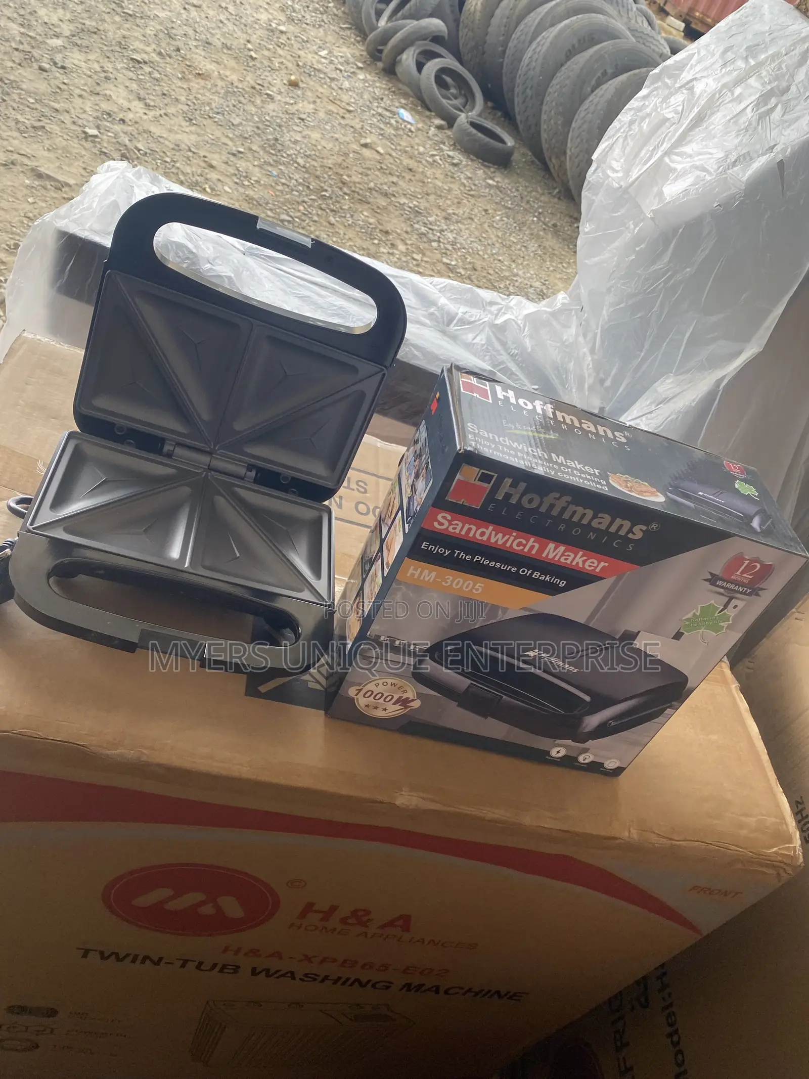 Hoffmans Electric Bread Toaster Sandwich Grill